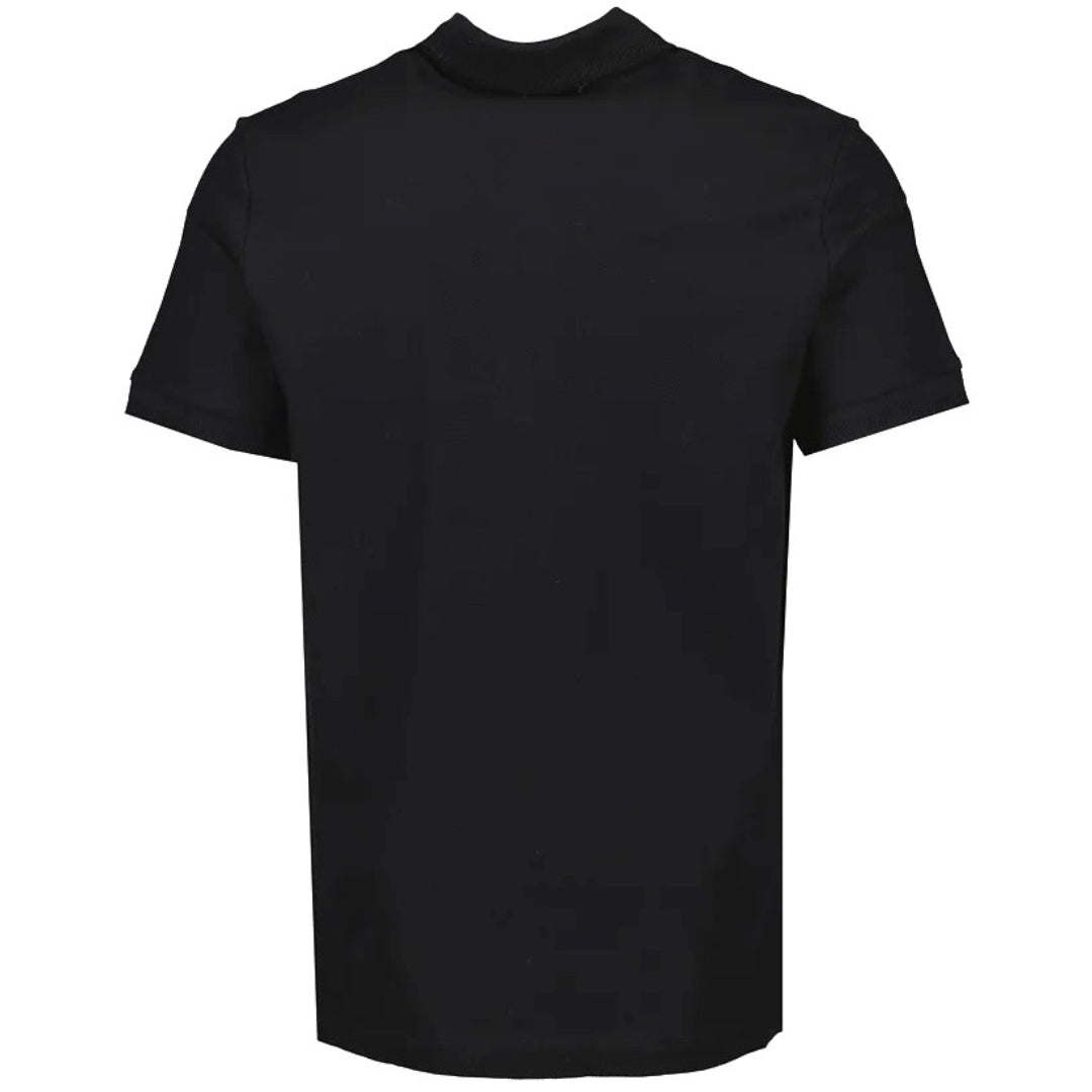 Burberry Branded Circle Logo Black Polo Shirt
