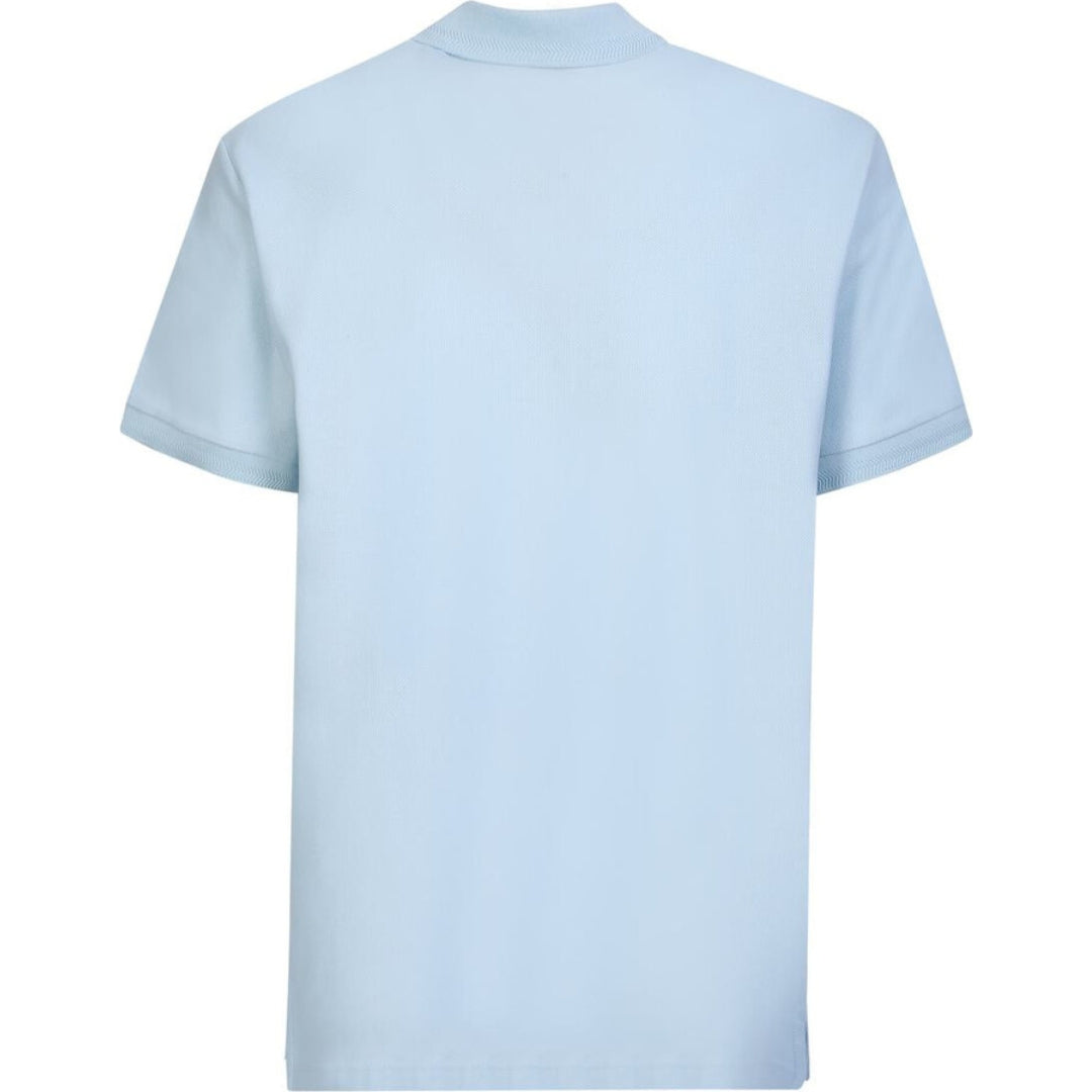 Burberry Branded Circle Logo Sky Blue Polo Shirt