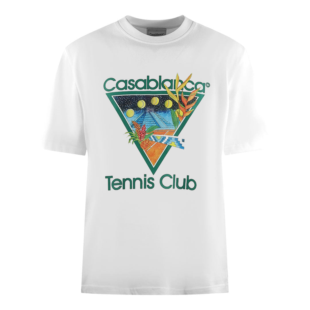 Casablanca Tennis Club Icon White Oversized T-Shirt