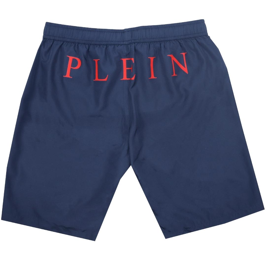 Philipp Plein Navy Blue Swim Shorts