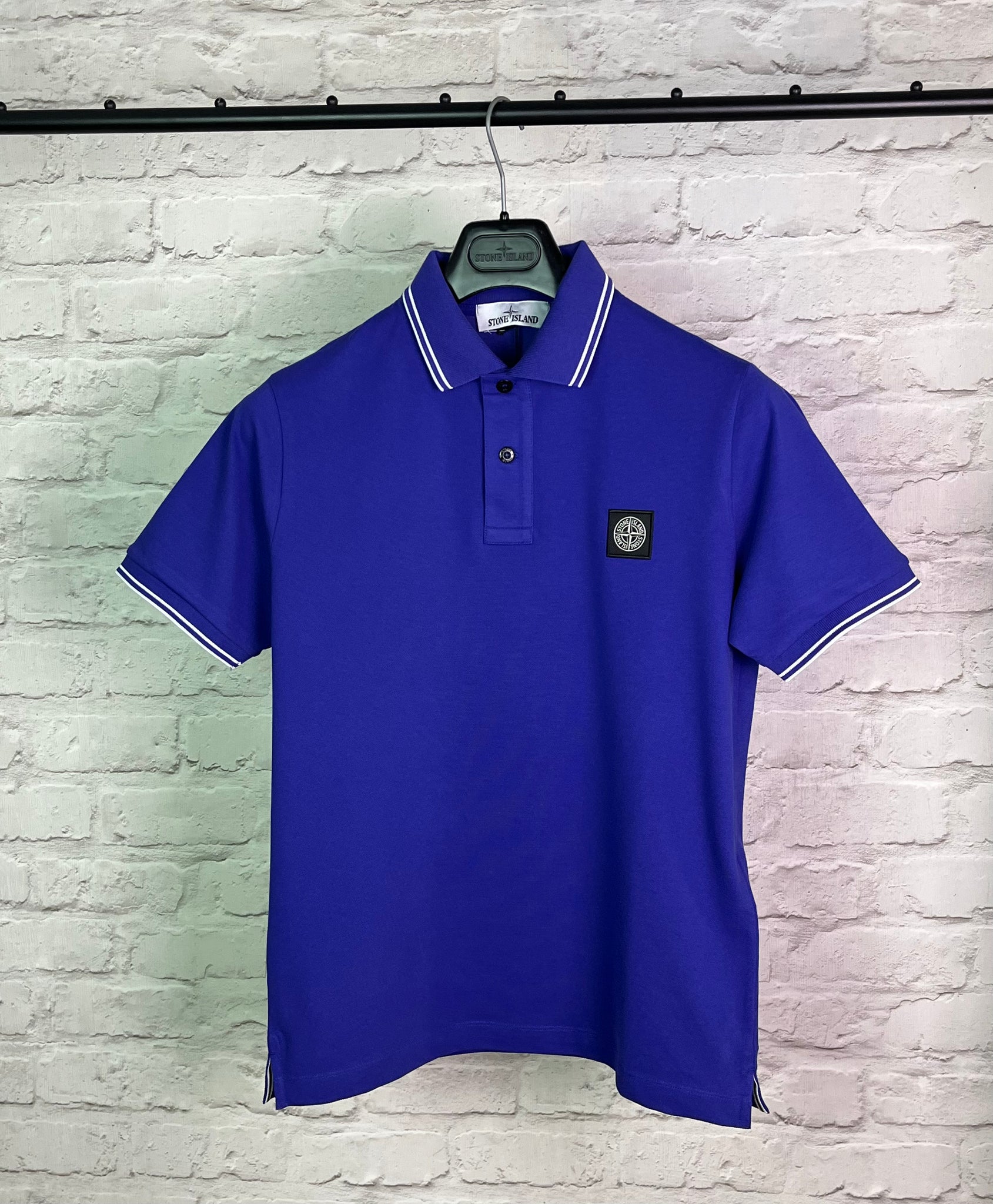 Stone island 2025 polo shirt blue